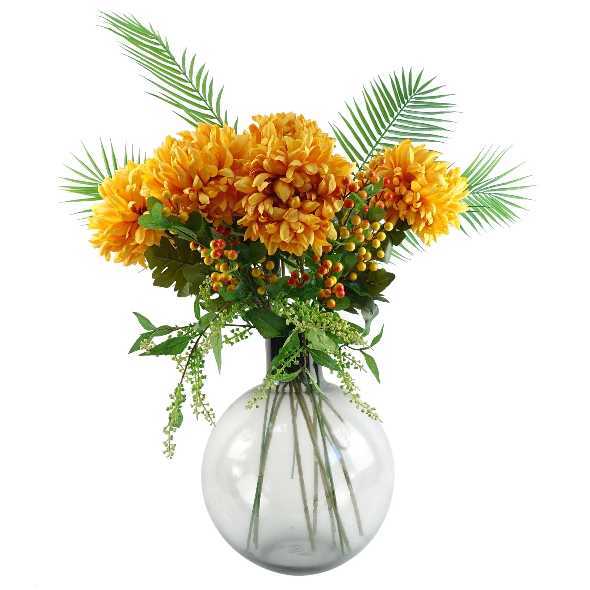 75cm Extra Large Reflex Chrysanthemum - Gold - Image 3