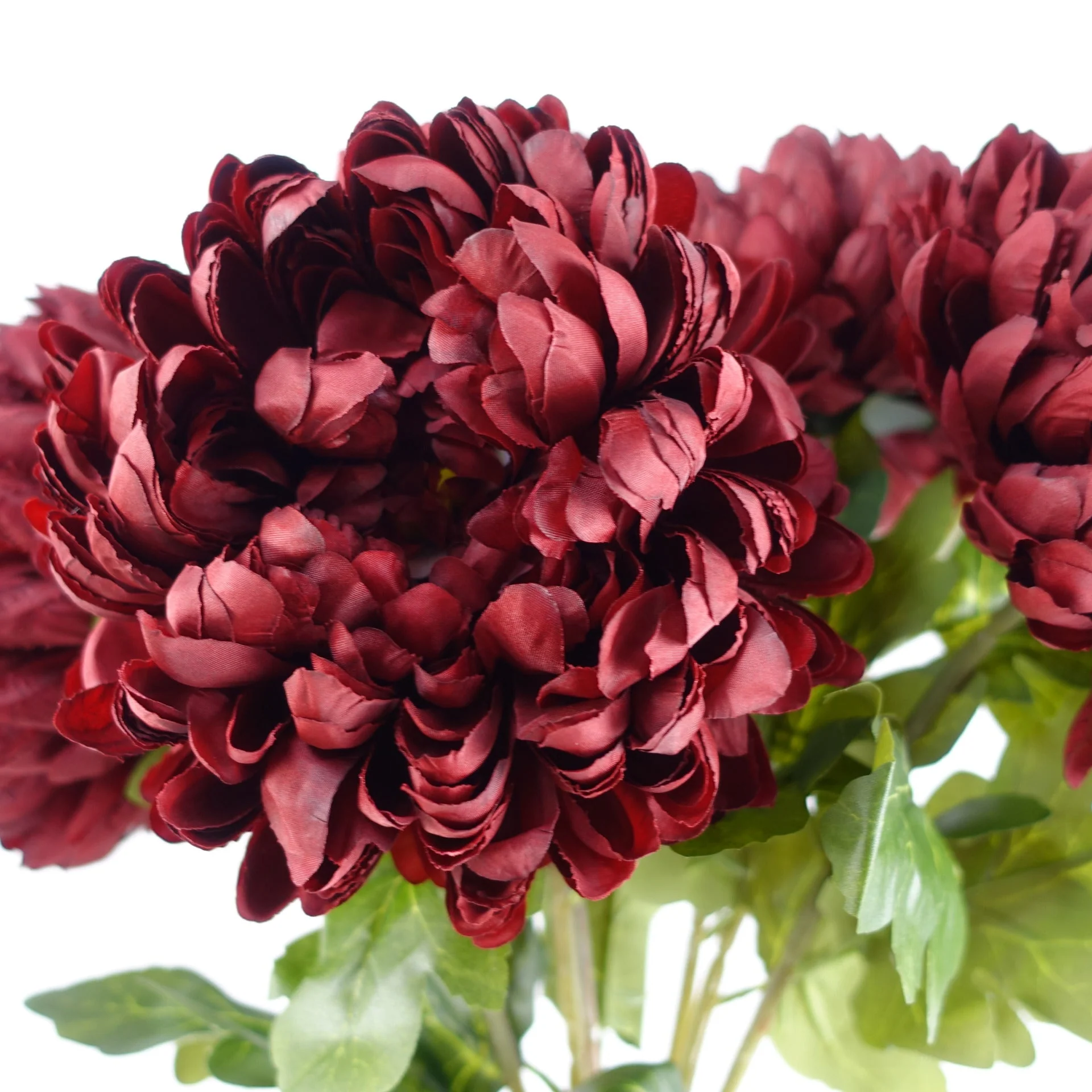 75cm Extra Large Reflex Chrysanthemum - Red - Image 3