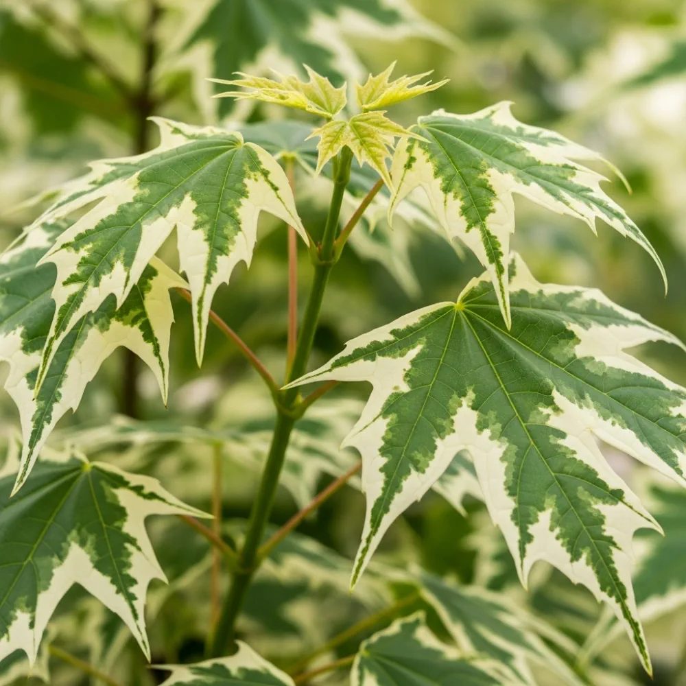 7ft Mature Variegated Norway Maple Tree | Acer platanoides 'Drummondii' in an 18L Pot | 4 Years Old - Image 3