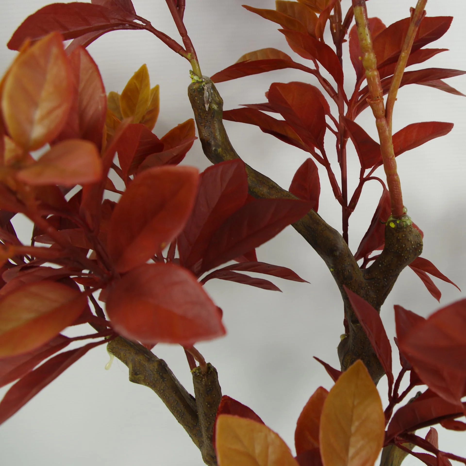 80cm Artificial Orange Fire Autumn Ficus Tree - Image 4