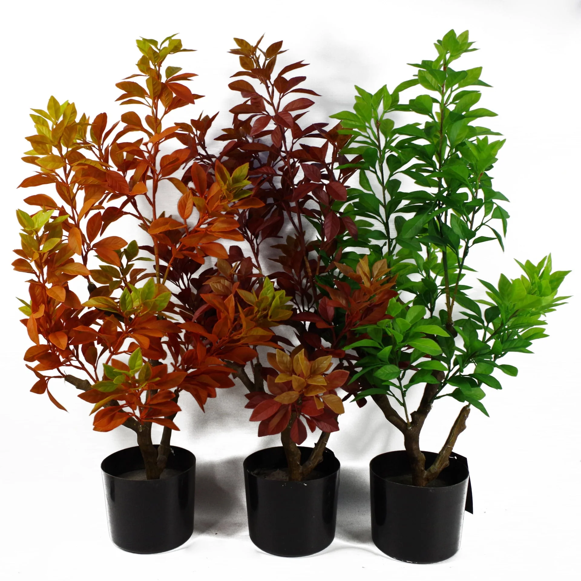 80cm Artificial Yellow Gold Autumn Ficus Tree - Image 4