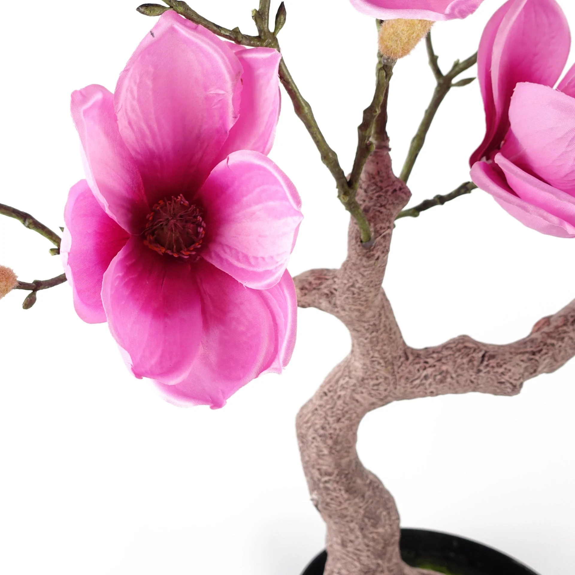 80cm Magnolia Artificial Tree Pink Potted - Image 2