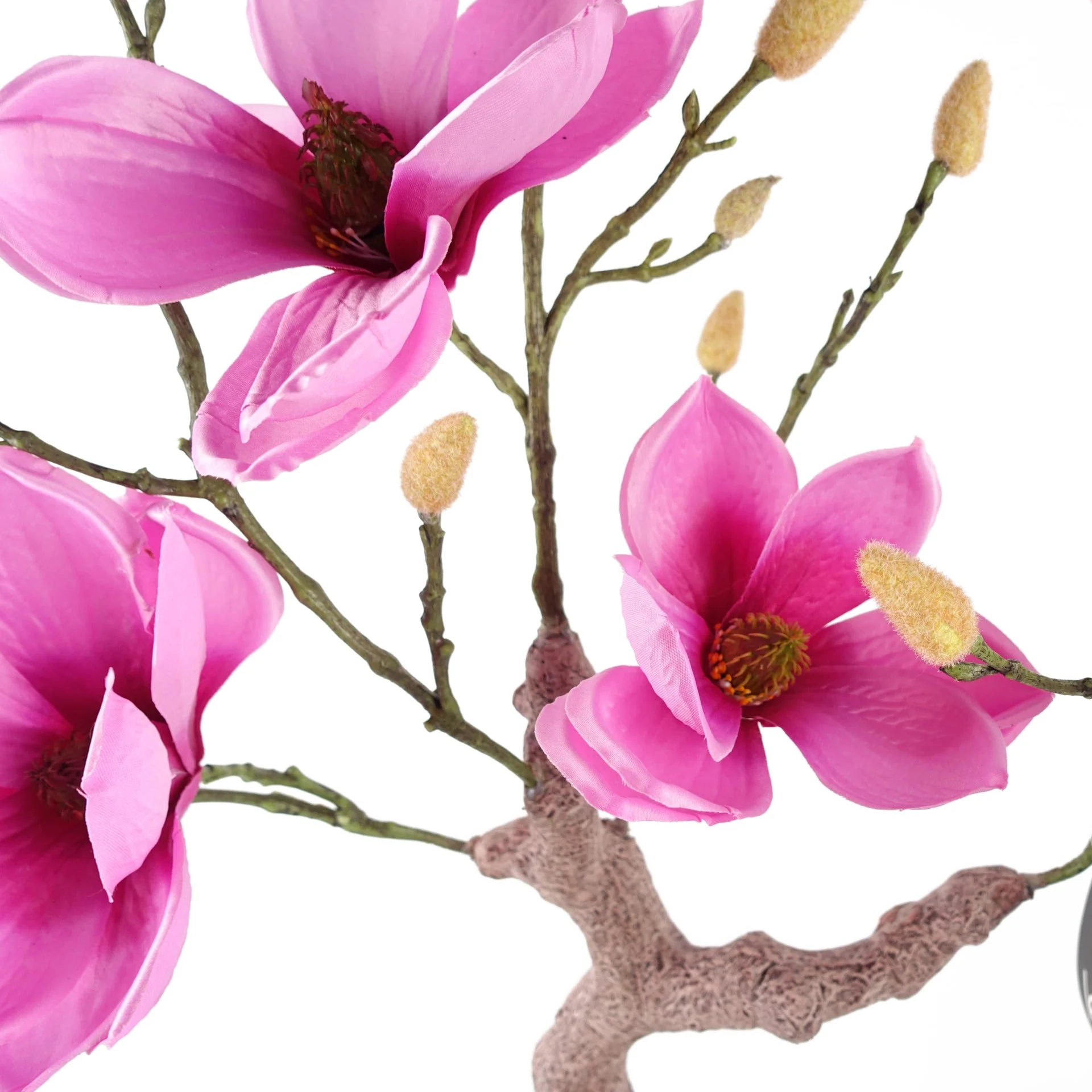 80cm Magnolia Artificial Tree Pink Potted - Image 3