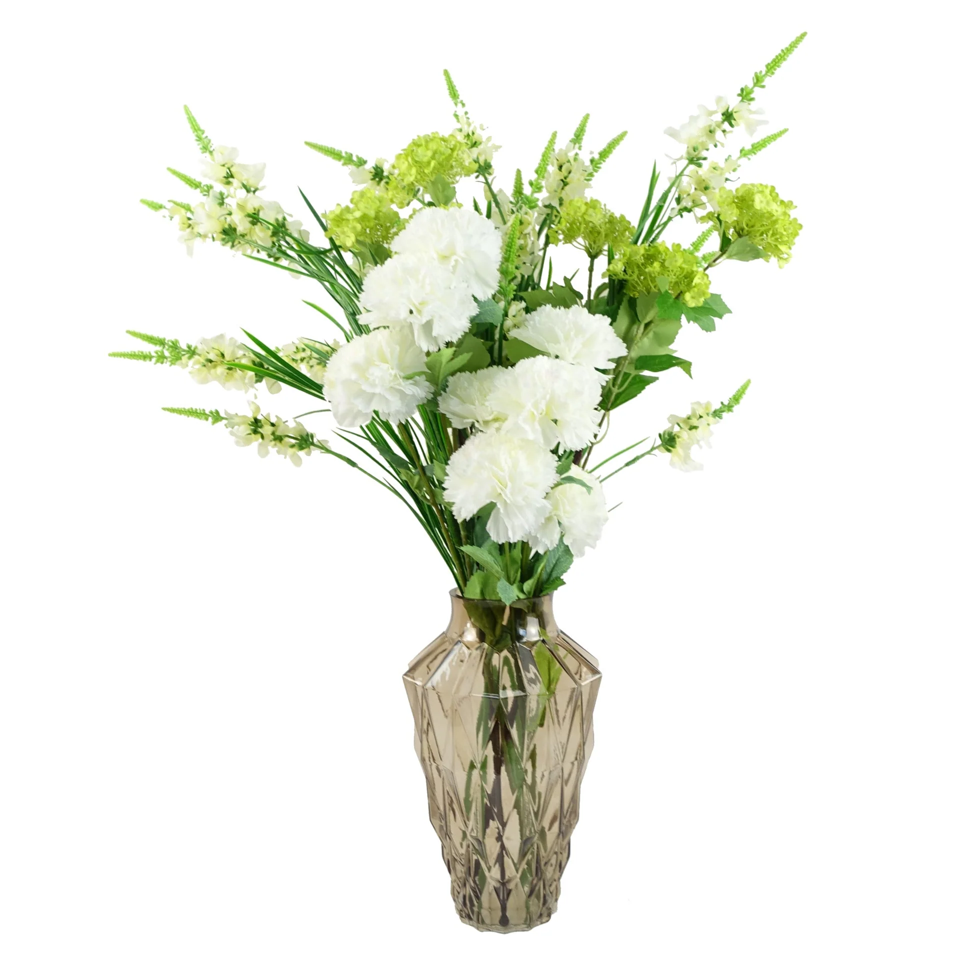 80cm White Larkspur Artifical Stem - Image 3