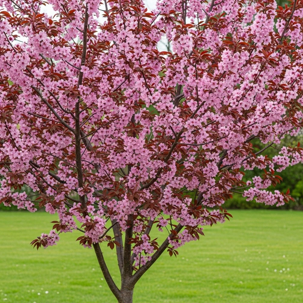 8ft Half-Standard 'Nigra' Mature Black Cherry Plum Tree | 6/8cm Girth | Grown in 20L Airpot - Image 3
