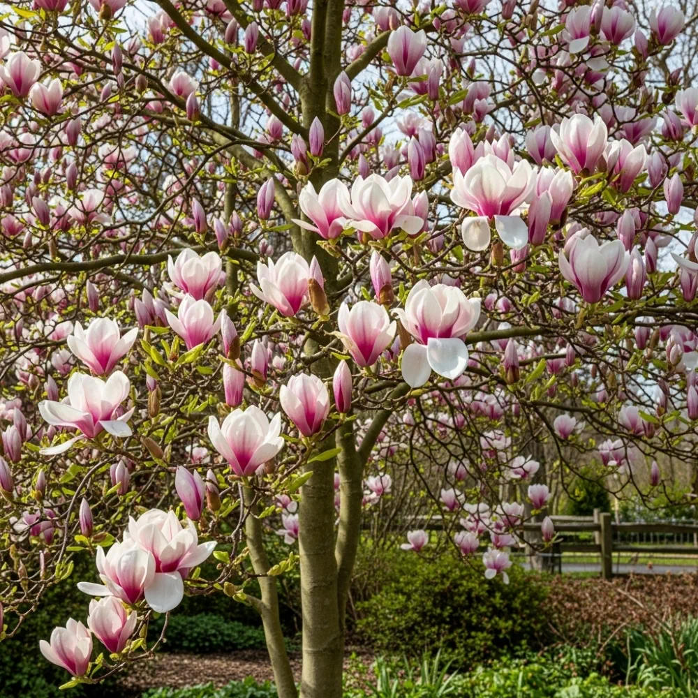 8ft Magnolia Soulangeana | 100L Airpot Grown Mature Multistem - Image 4