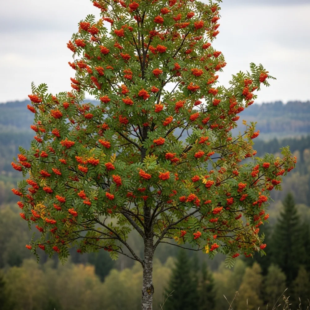 7ft Mature Mountain Ash Tree | Multi-Stem Bare Root Sorbus Aucuparia - Image 2