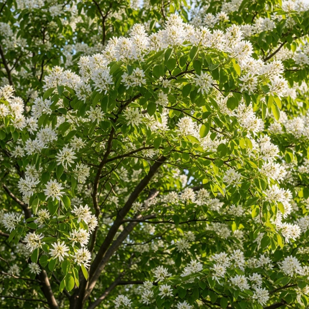 7ft Multi-Stem Amelanchier Lamarckii Tree | Mature Root Ball Snowy Mespilus