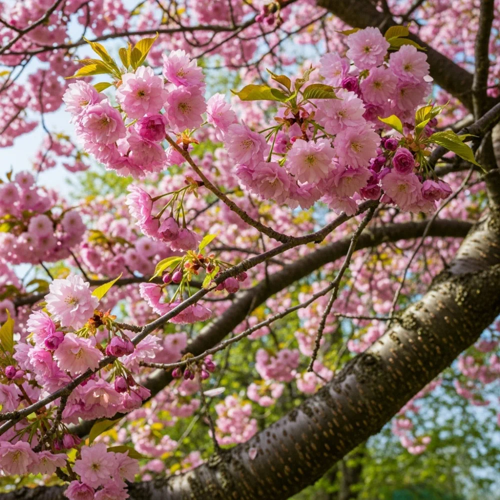 8ft 'Pink Perfection' Cherry Blossom Tree | Mature Half Standard | 6/8cm Girth | Grown in 40L Airpot - Image 6