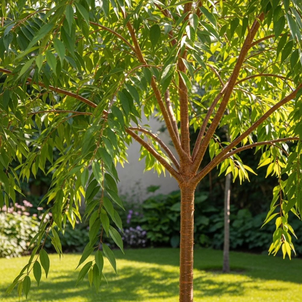 8ft Standard Tibetan Cherry Tree | Prunus Serrula | 8/10cm Girth | Grown in 40L Airpot - Image 7