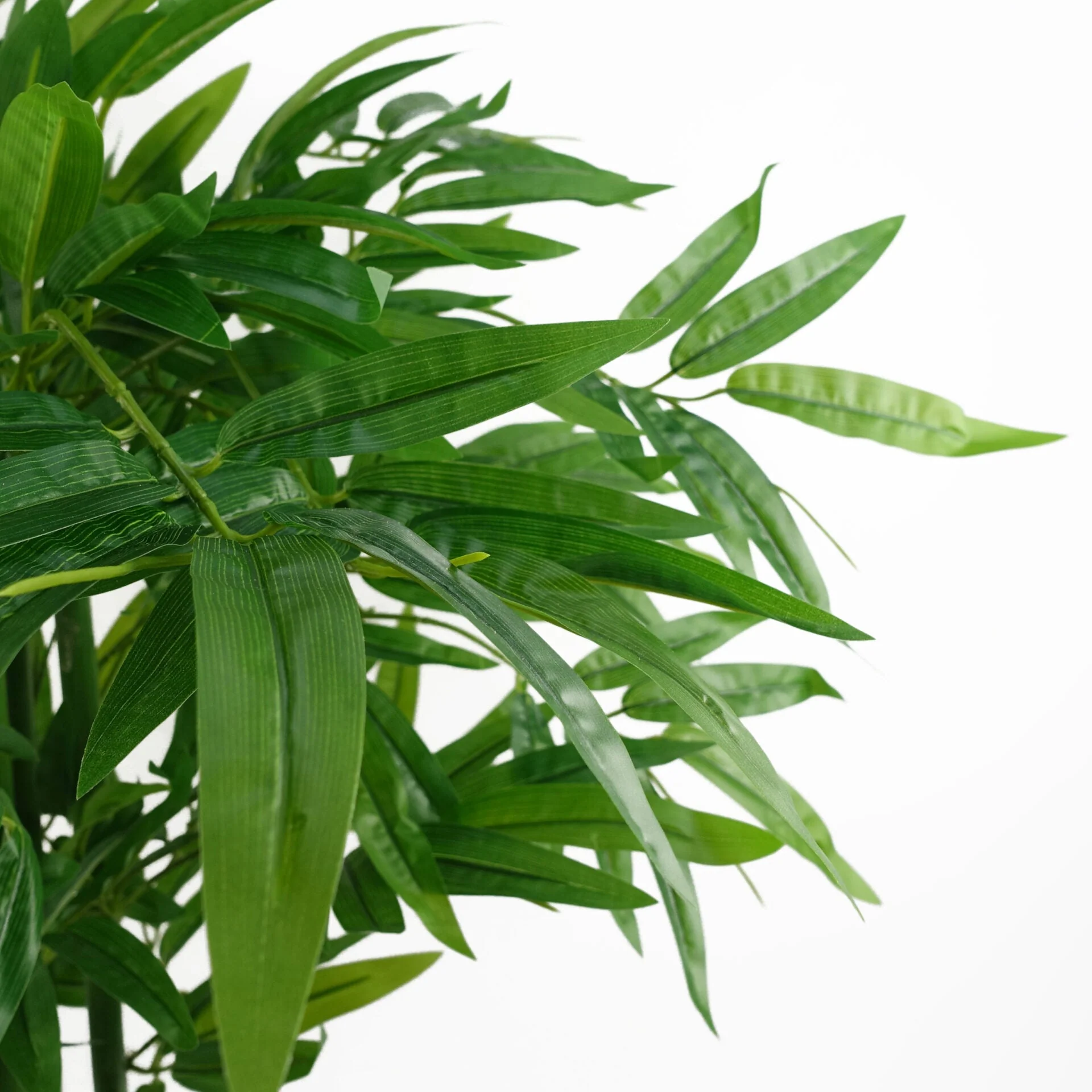 90cm (3ft) Fat Leaf Artificial Bamboo Plants Trees - Image 2