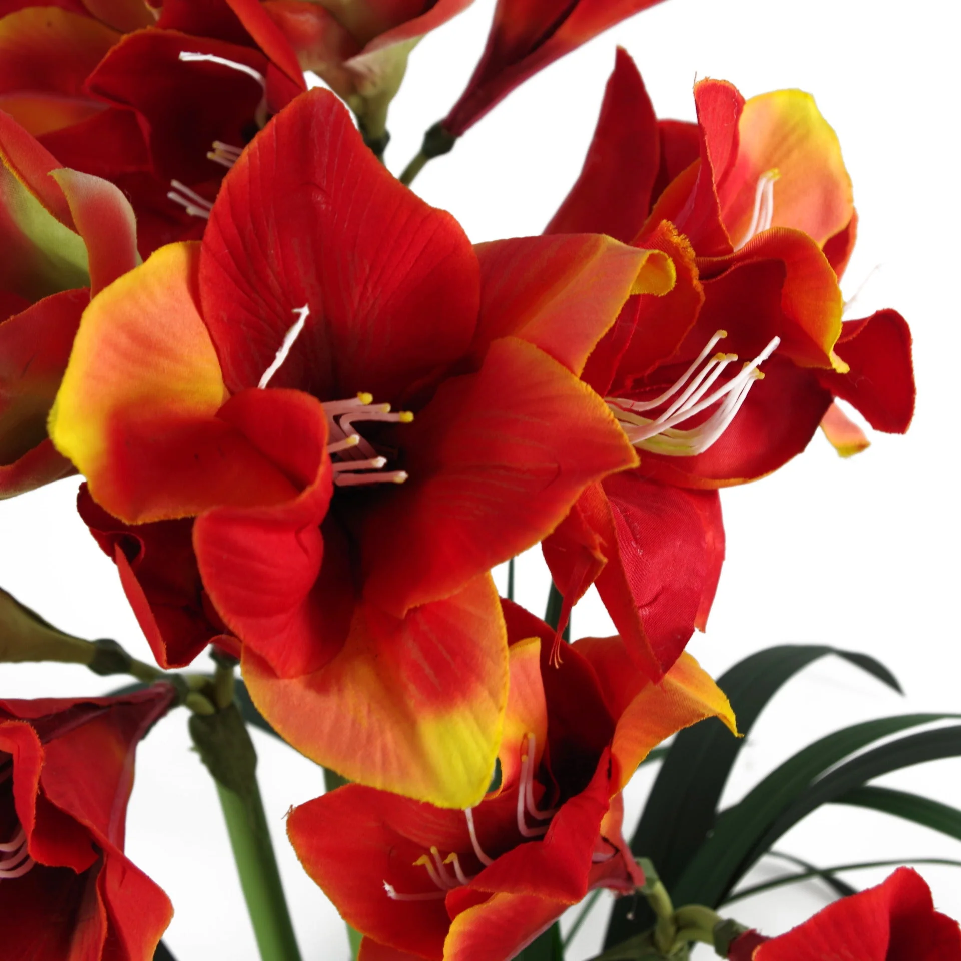 90cm Artificial Amarylis Orange - Image 3