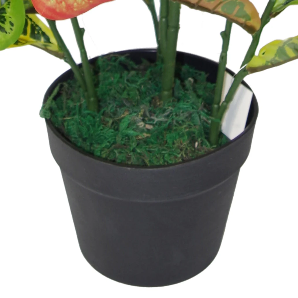 90cm Artificial Codiaeum Multicoloured House Plant - Large - Image 2