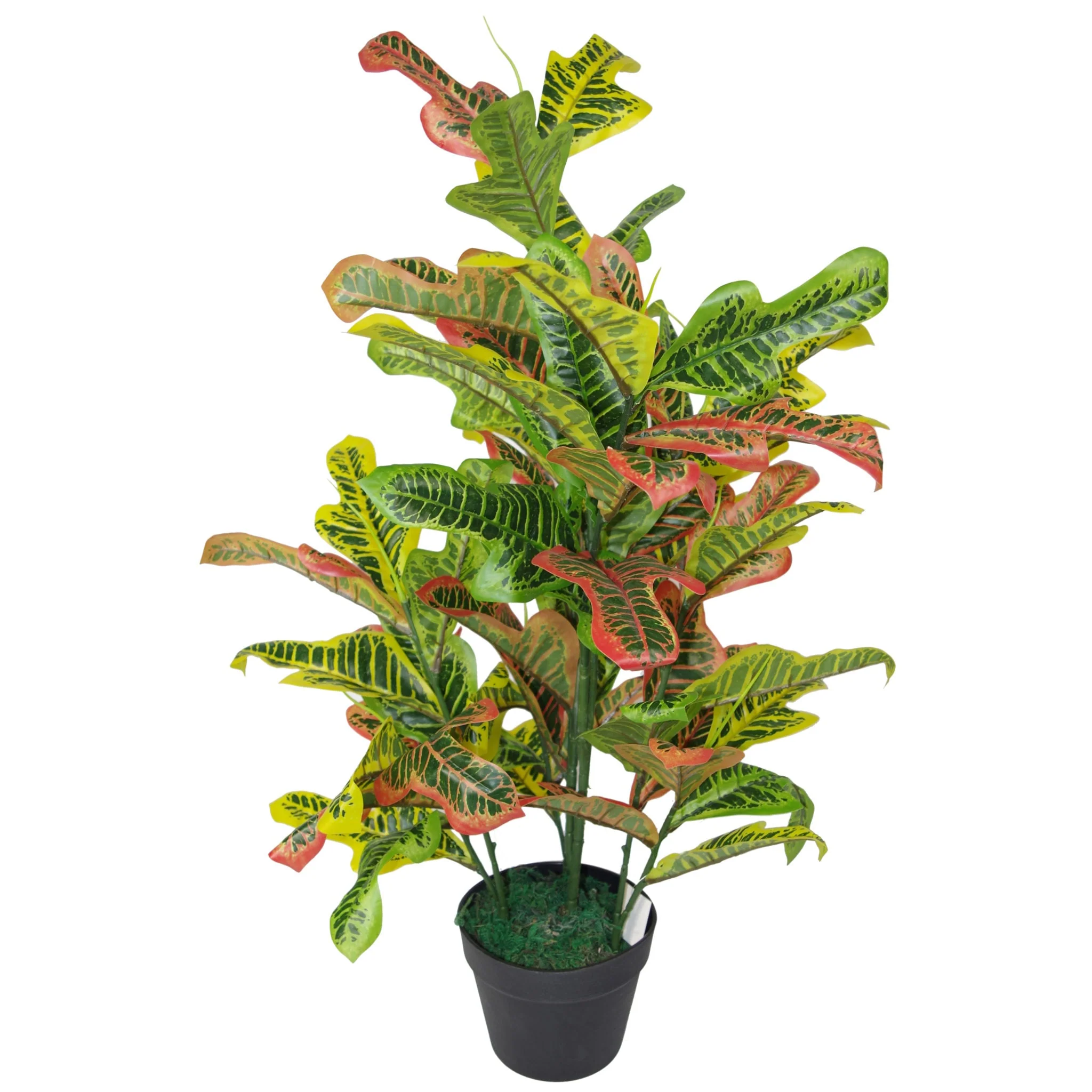 90cm Artificial Codiaeum Multicoloured House Plant - Large - Image 3