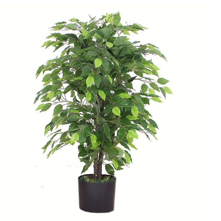 90cm Artificial Ficus Tree / Plant -Copper Metal Planter - Image 4