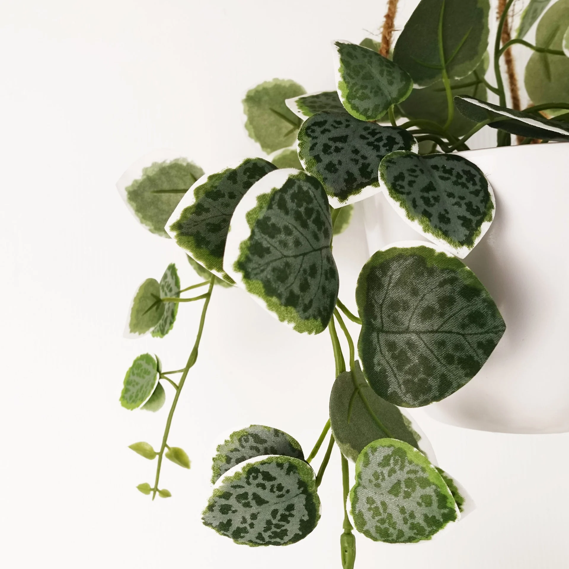 90cm Artificial Potted Hanging Trailing Green Plant - String of Hearts - Image 2