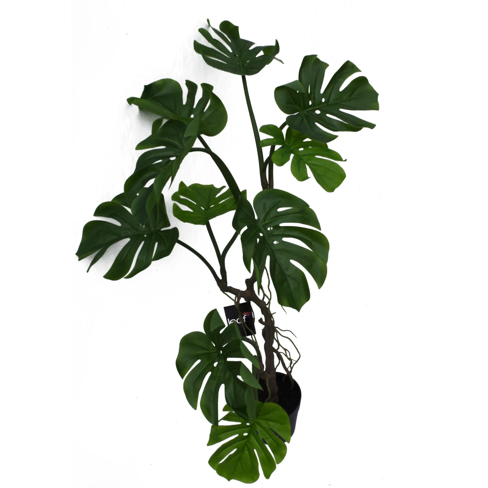 90cm Artificial Twisted Stem Monstera Plant - Image 3