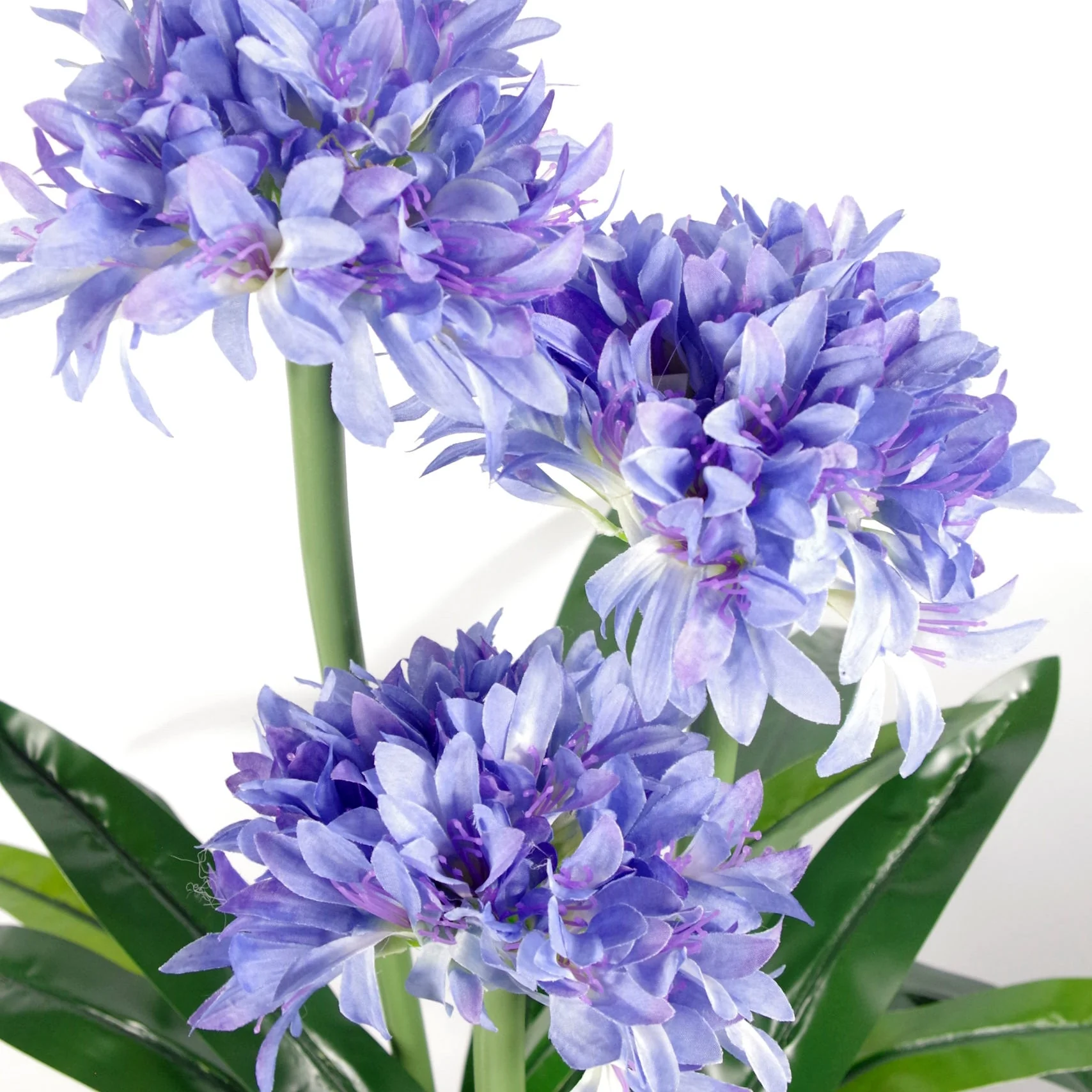 90cm Blue Flower Artificial Blossom Plant Agapanthus with pot - Image 2