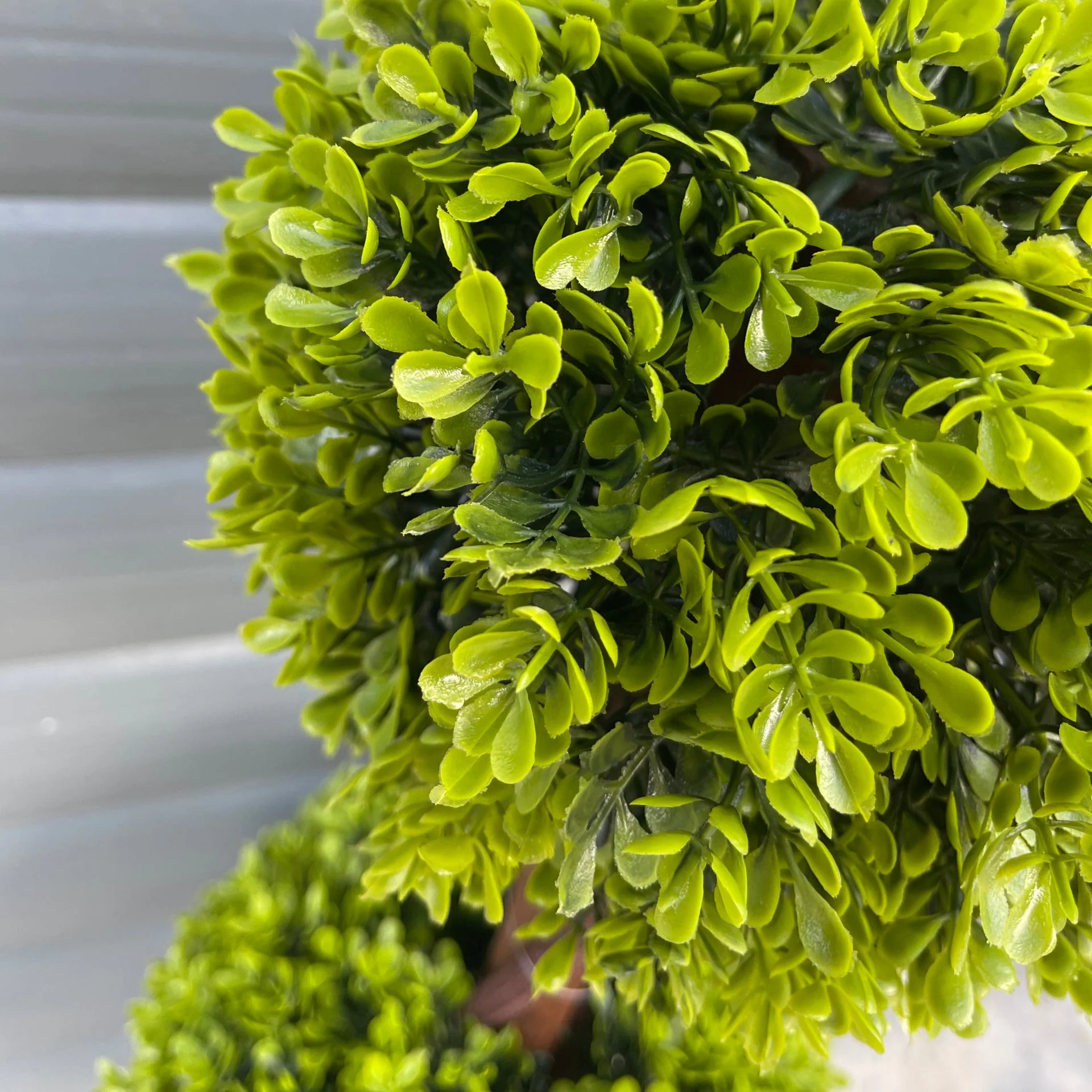 90cm Green Double Ball Topiary Tree - Image 2