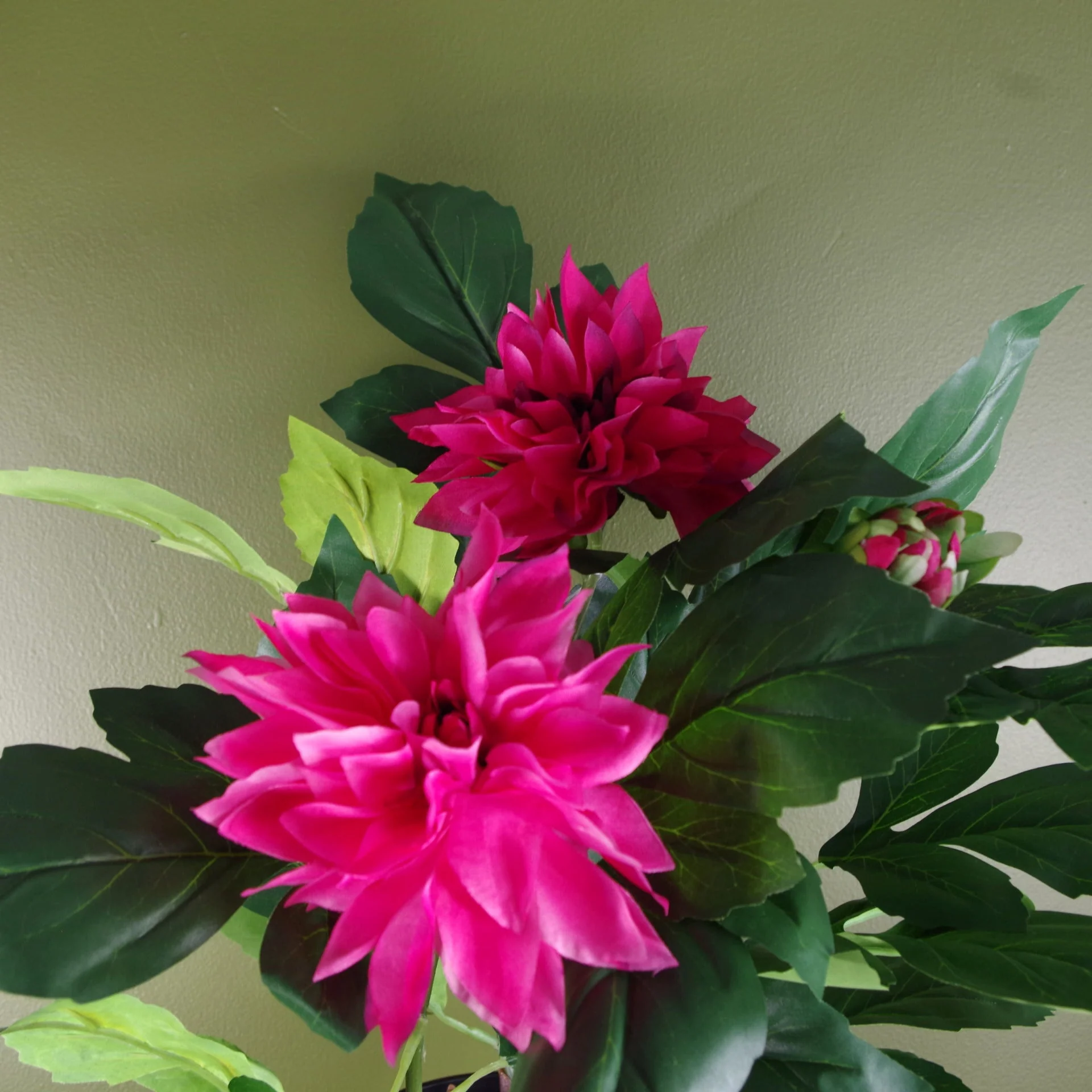 Artificial Dhalia Flowering Plant Pink - Image 2