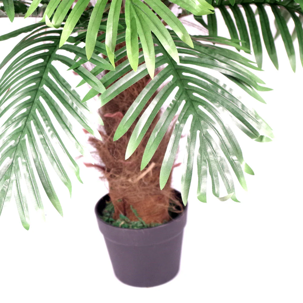 Artificial Princess Palm Tree - 100cm Brown Trunk - Image 3