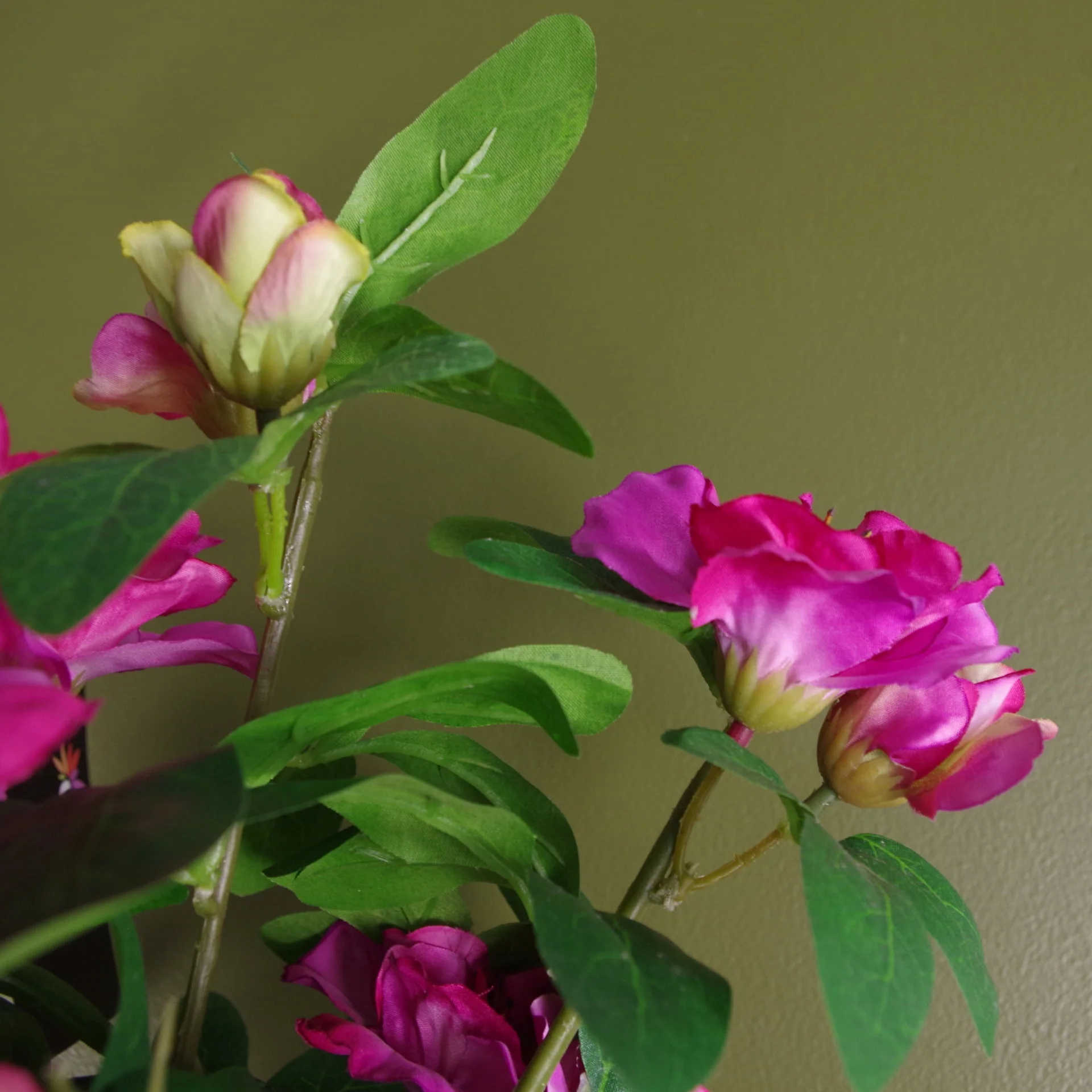 Artificial Rhododendron Flowering Plant Pink - Image 2