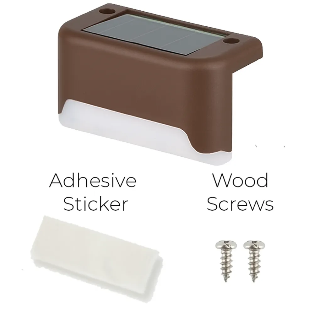 Brown Solar Planter/Fence Lights with Automatic Sensor - Image 3