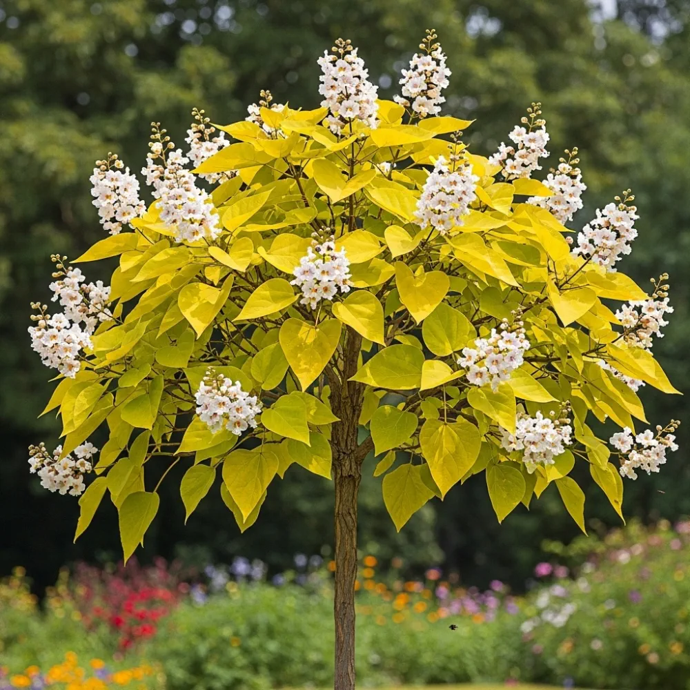 Catalpa Bignonioides Aurea | Golden Indian Bean Tree | 90cm Plant in 5L Pot