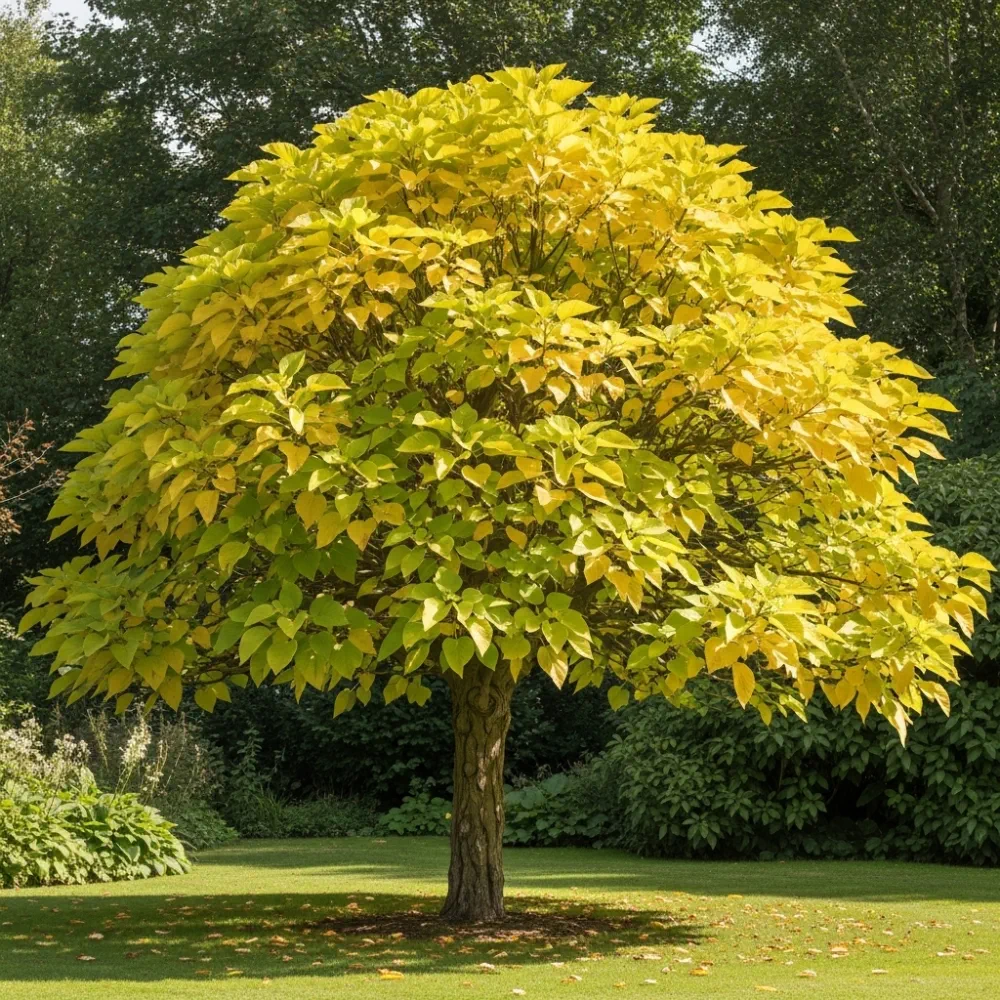Catalpa Bignonioides Aurea | Golden Indian Bean Tree | 90cm Plant in 5L Pot - Image 2