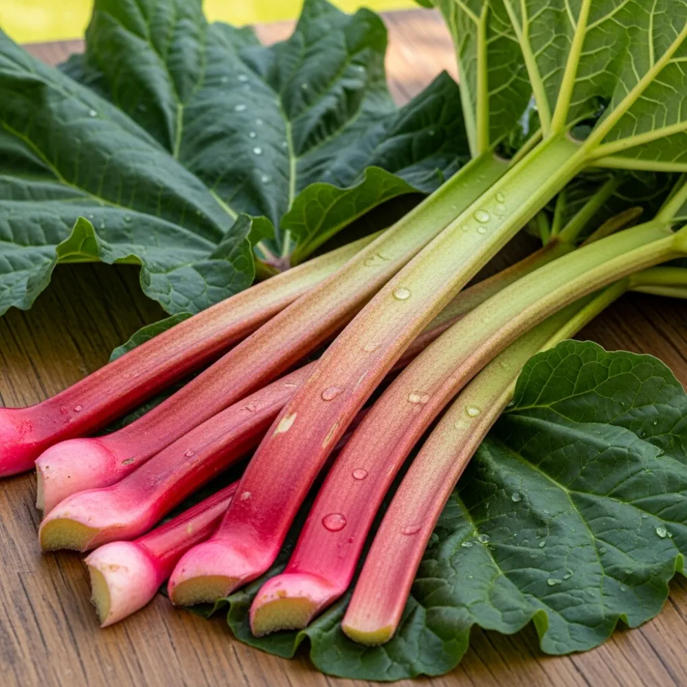 Champagne' Rhubarb Plant | 3 Bare Root Crowns - Image 2
