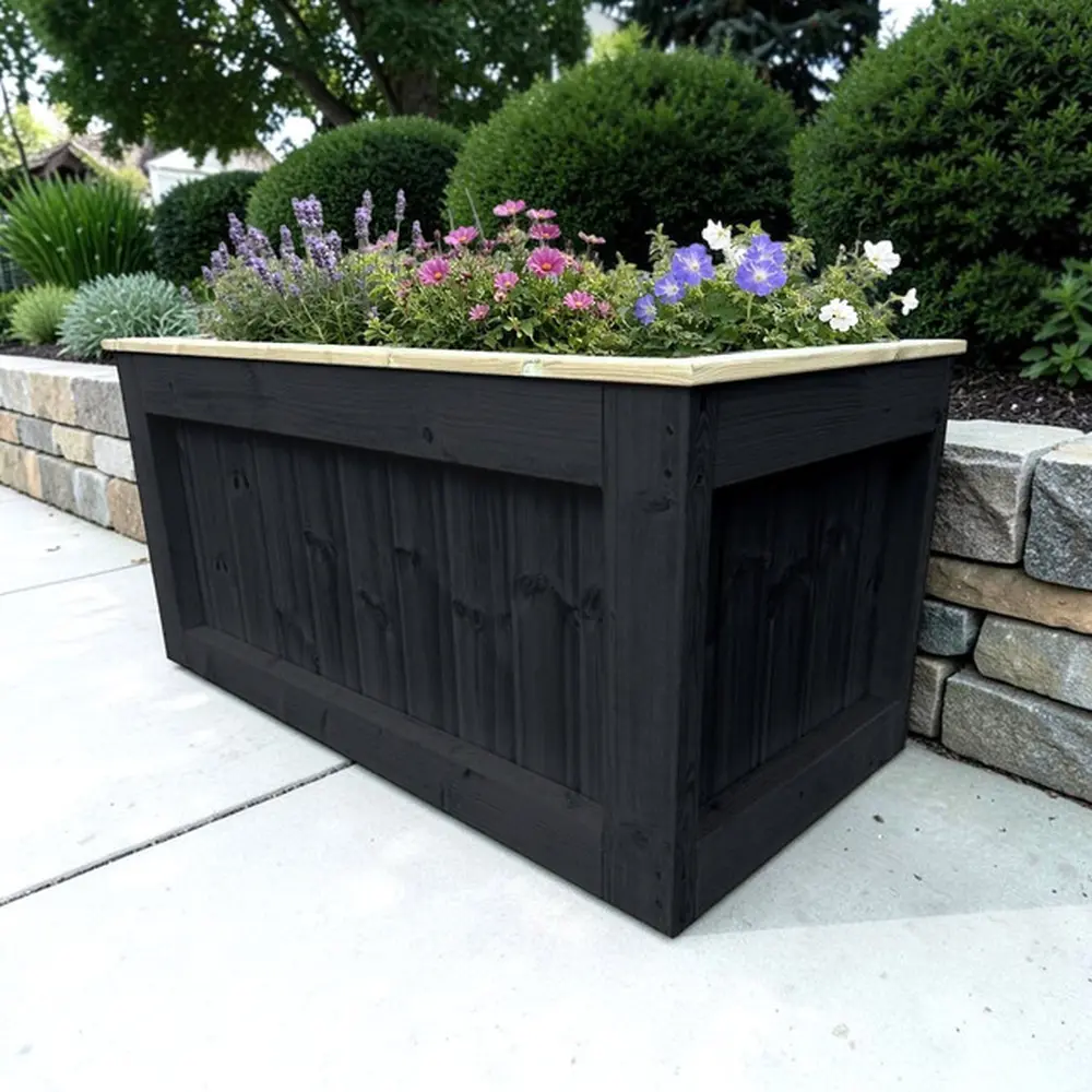 Customisable Wooden Trough Planter - Image 16