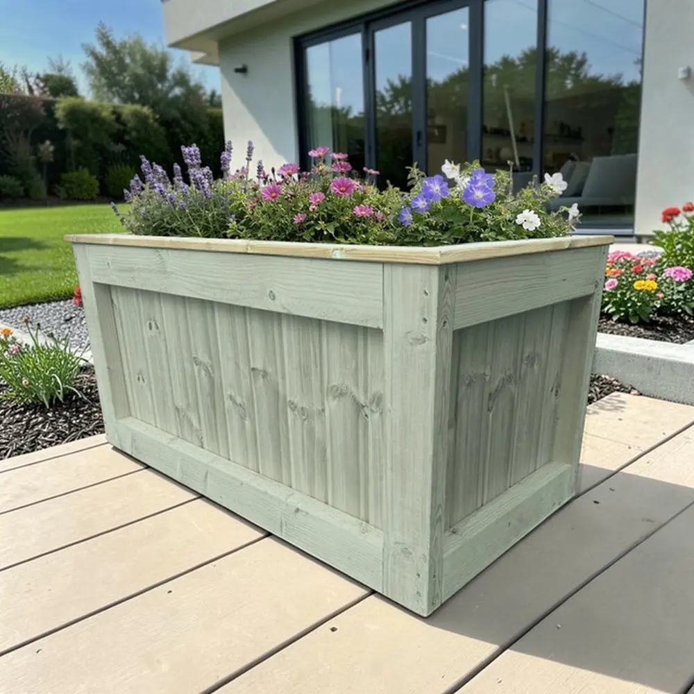 Customisable Wooden Trough Planter - Image 18