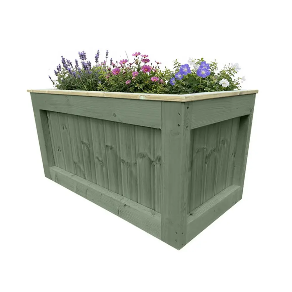 Customisable Wooden Trough Planter - Image 3