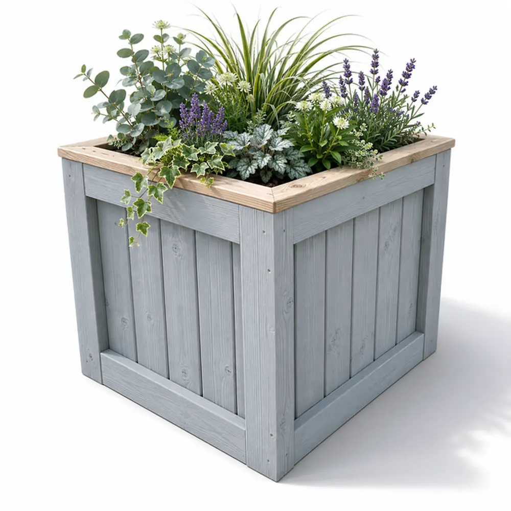 Customisable Wooden Trough Planter - Image 32