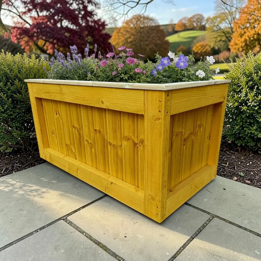 Customisable Wooden Trough Planter - Image 7