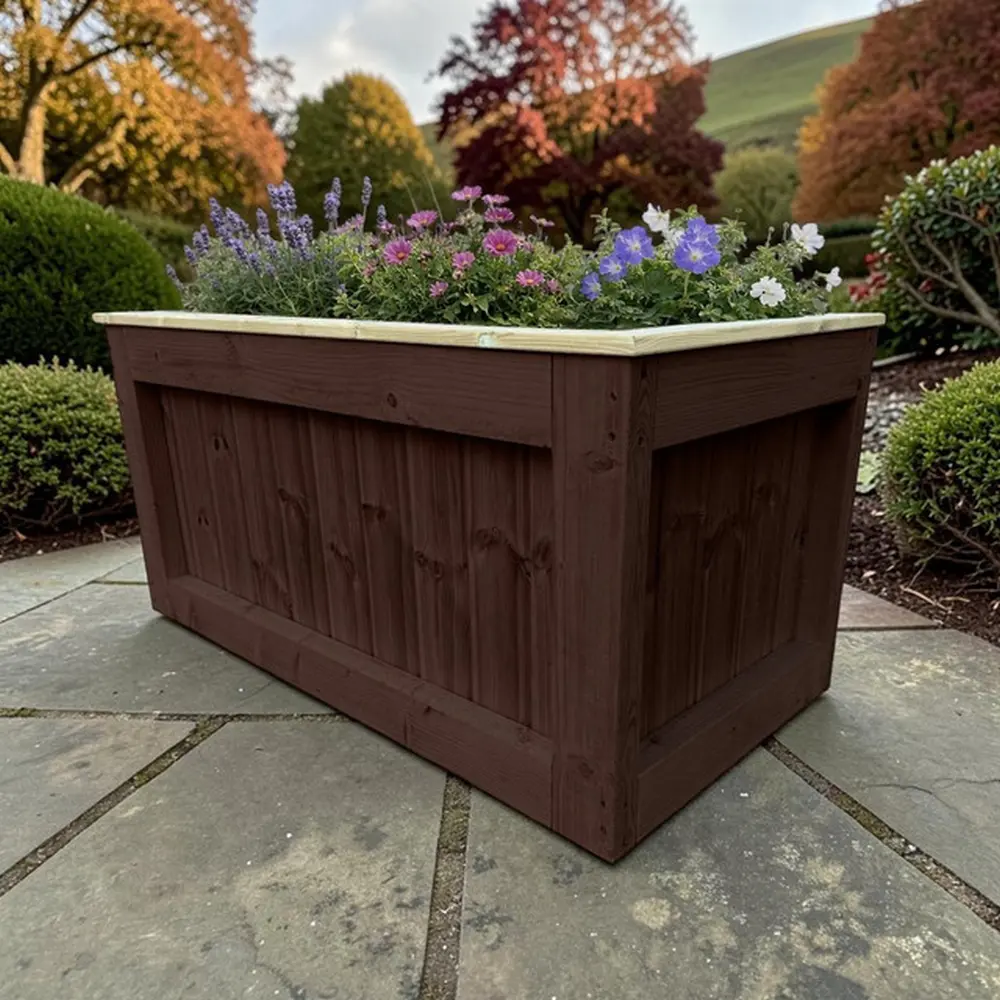 Customisable Wooden Trough Planter - Image 9