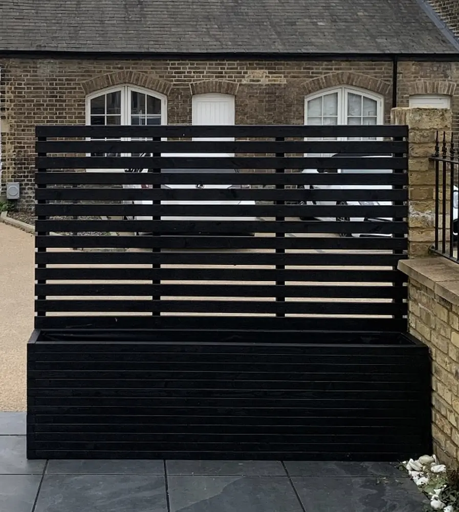 Customisable Wood Trough Trellis Planter - Image 5