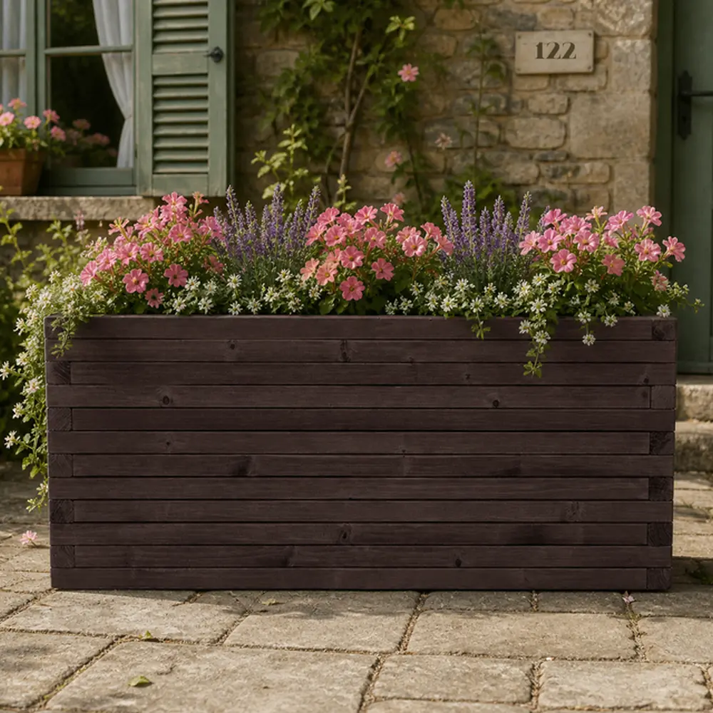 Customisable Wooden Trough Planter - Image 13