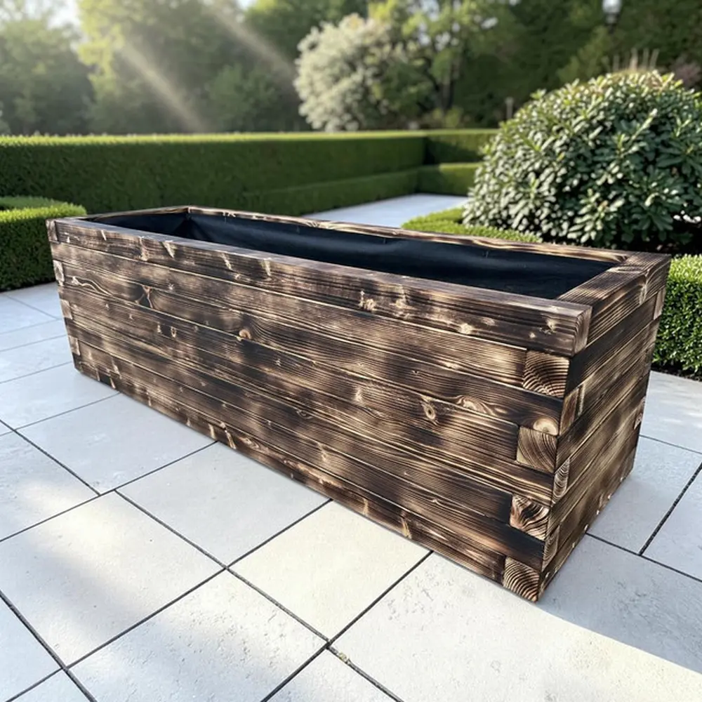 Customisable Wooden Trough Planter - Image 2