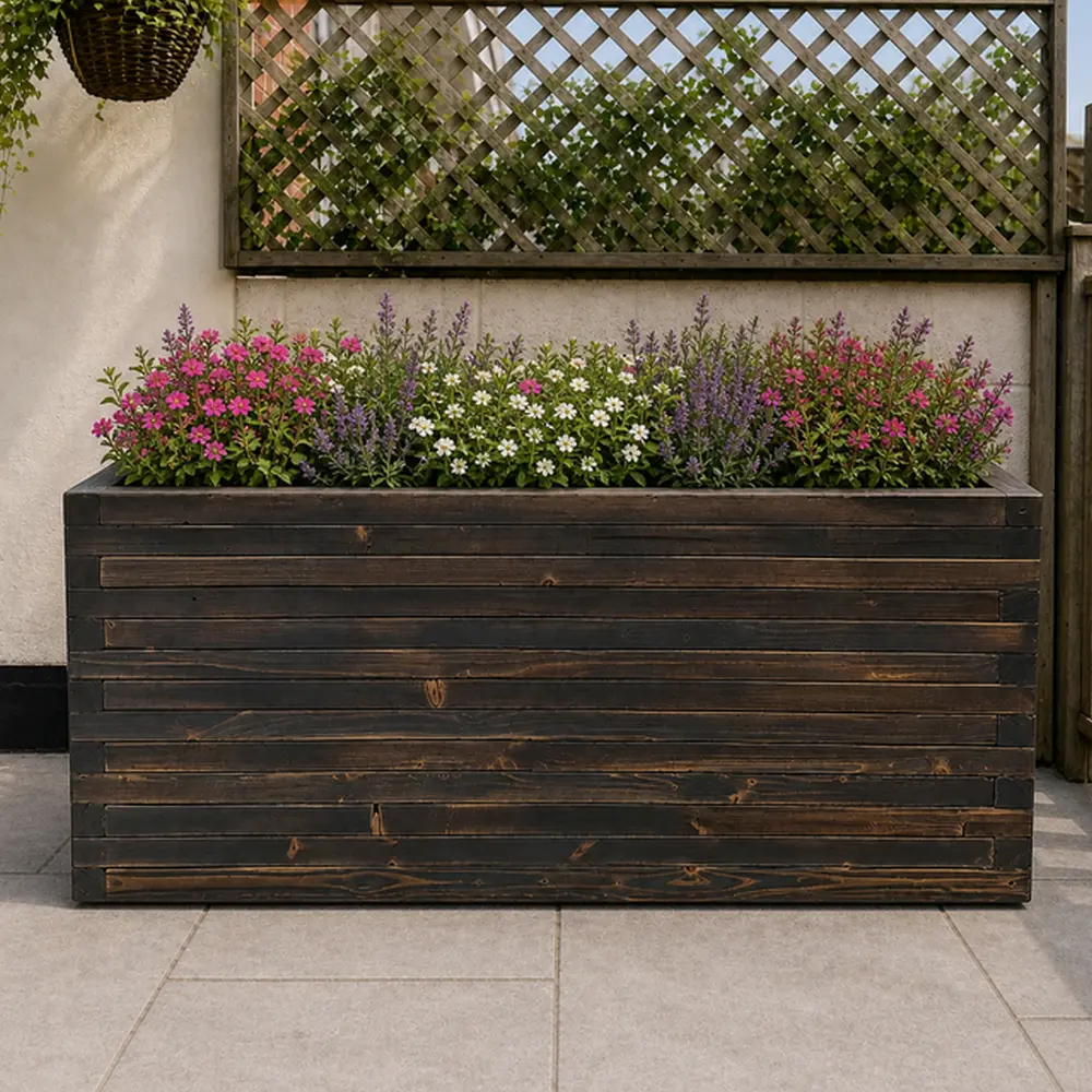Customisable Wooden Trough Planter - Image 24
