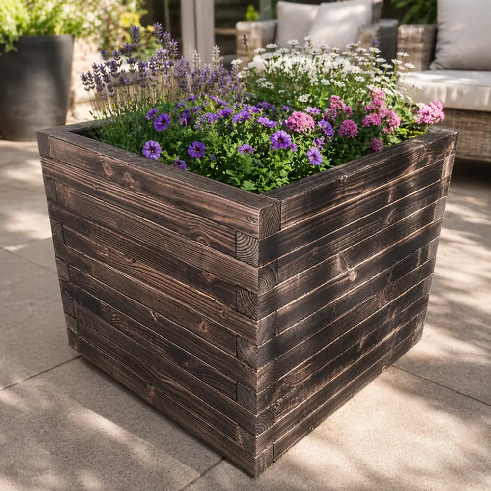 Customisable Wooden Trough Planter - Image 26