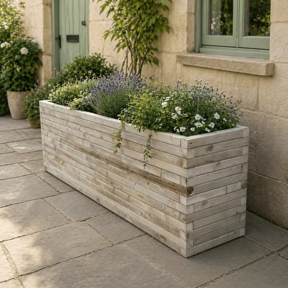 Customisable Wooden Trough Planter - Image 30