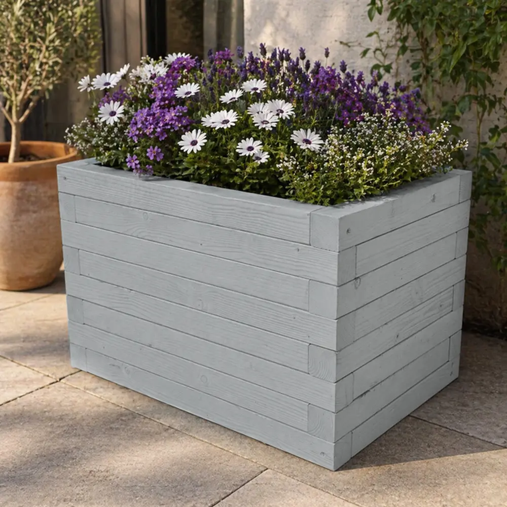 Customisable Wooden Trough Planter - Image 8