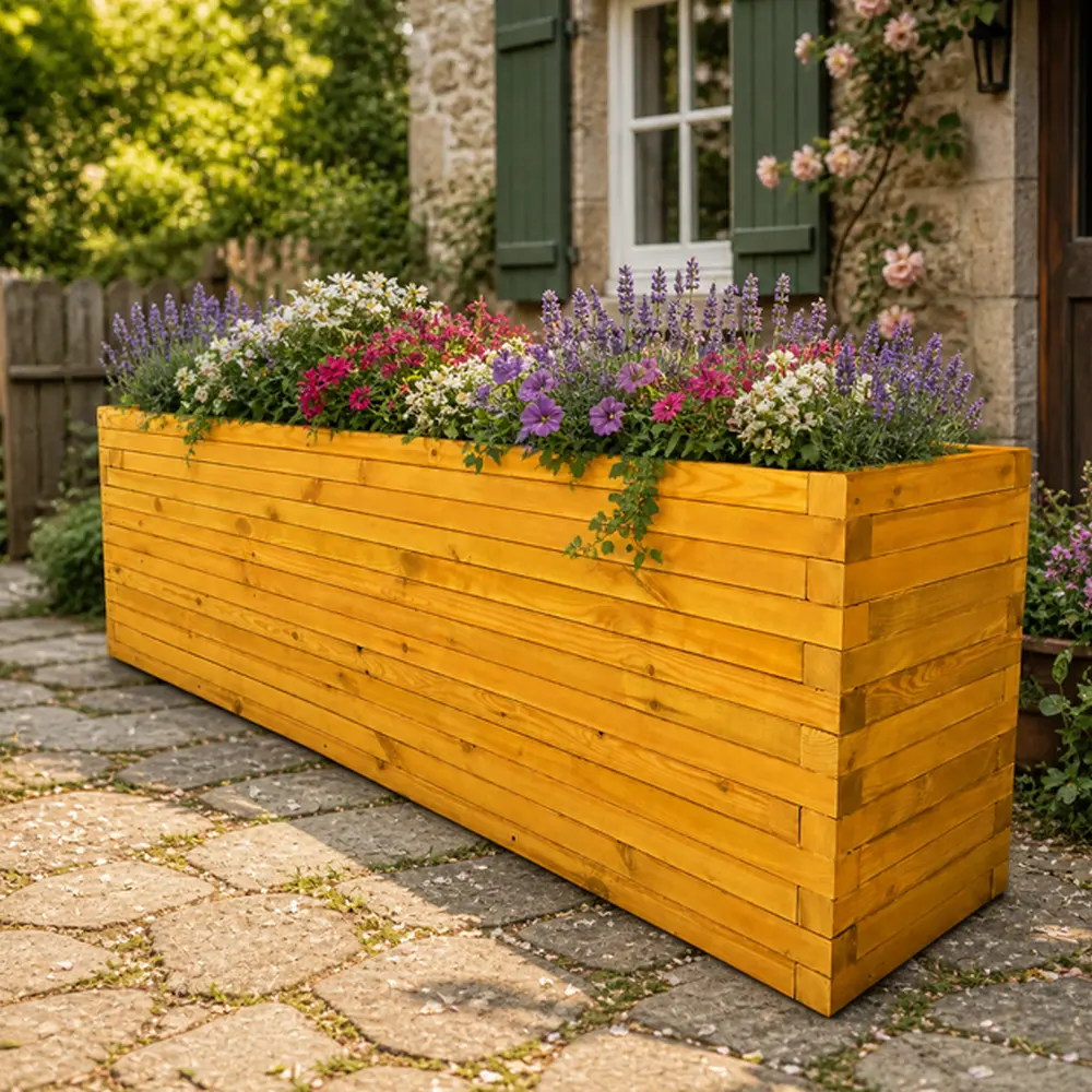 Customisable Wooden Trough Planter - Image 9