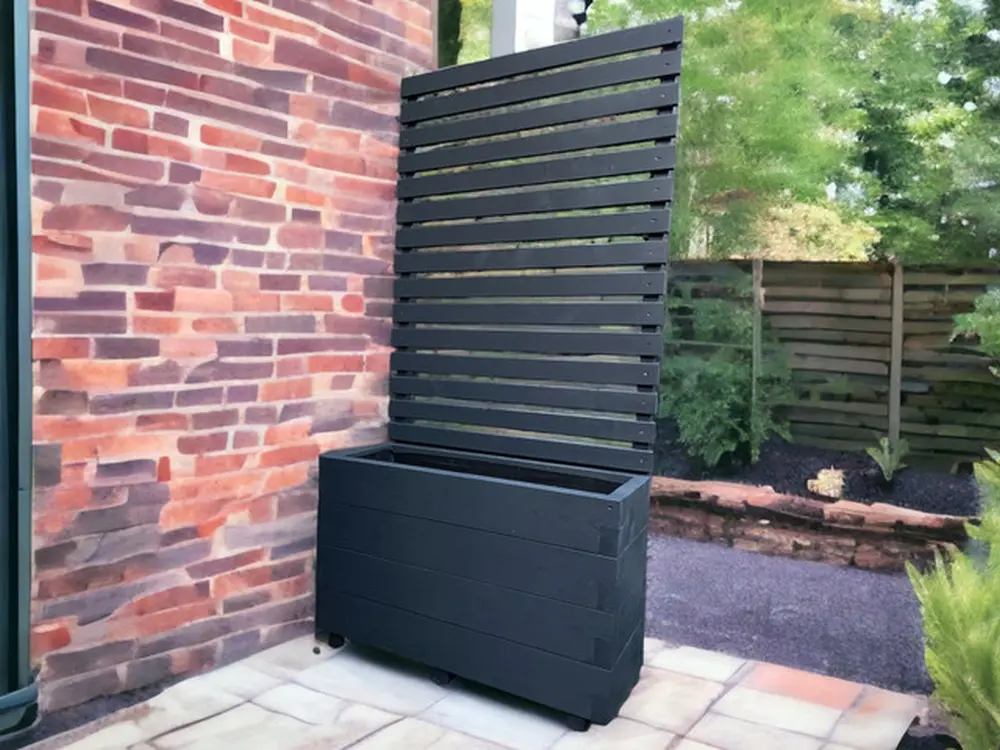Customisable Wood Trough Trellis Planter - Image 10