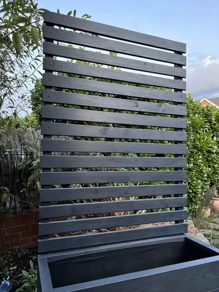 Customisable Wood Trough Trellis Planter - Image 18