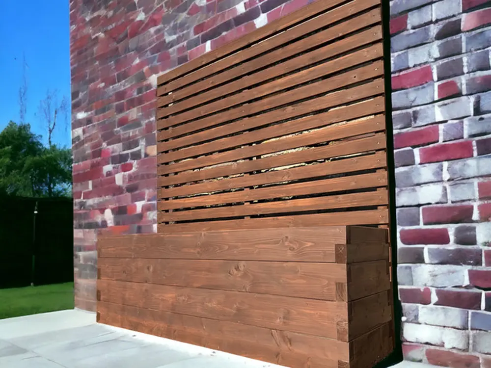 Customisable Wood Trough Trellis Planter - Image 7