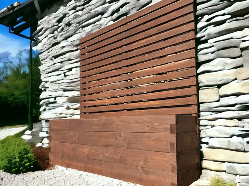 Customisable Wood Trough Trellis Planter - Image 9