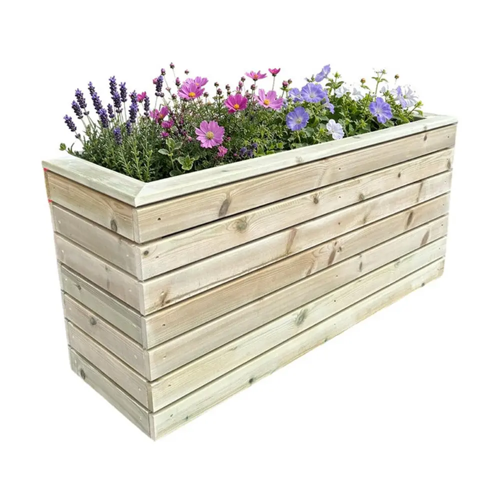 Customisable Cladded Wood Cube Planter