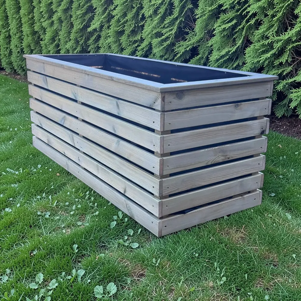 Customisable Cladded Wood Cube Planter - Image 14